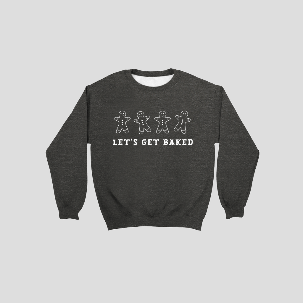 Let's Get Baked Holiday Sweatshirt in Neutral Colors