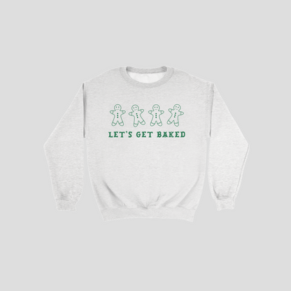 Let's Get Baked Holiday Sweatshirt in Neutral Colors