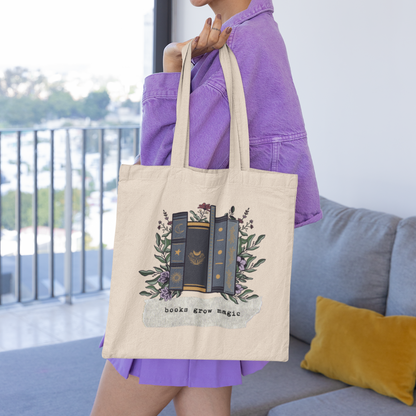 Books Grow Magic Canvas Tote Bags